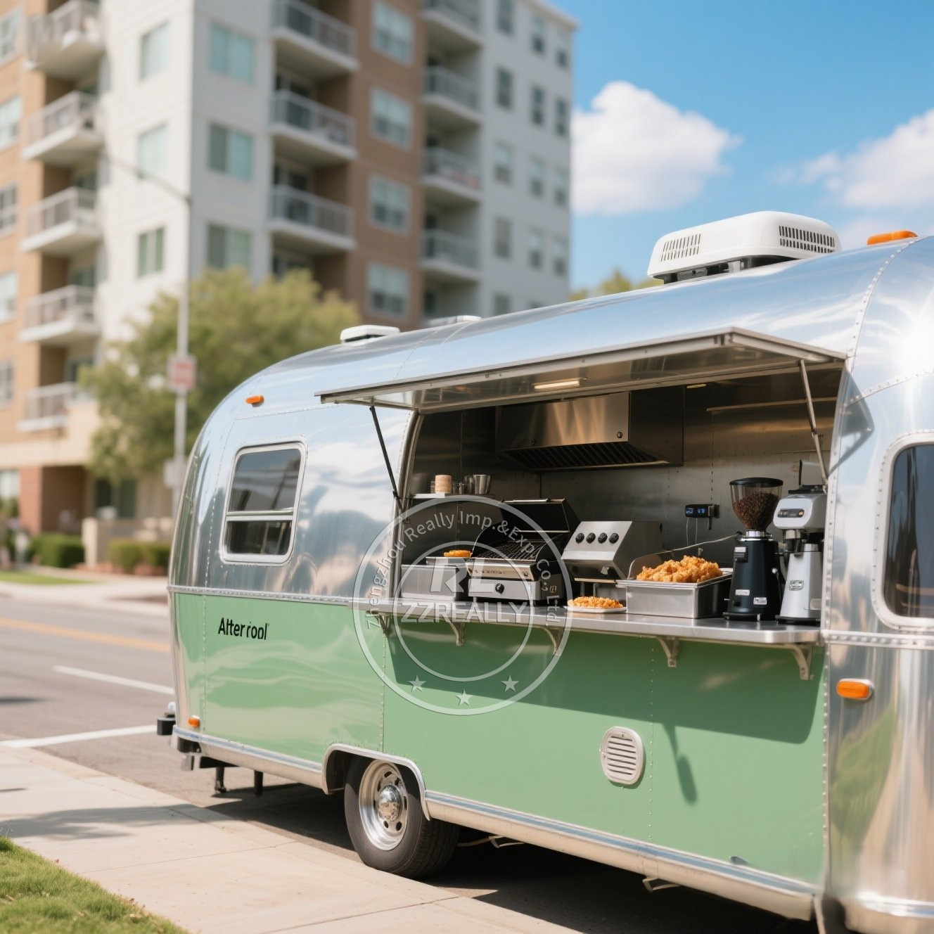 Coffee Equipment Europe - Europe Standard Food Trailer Coffee Pizza