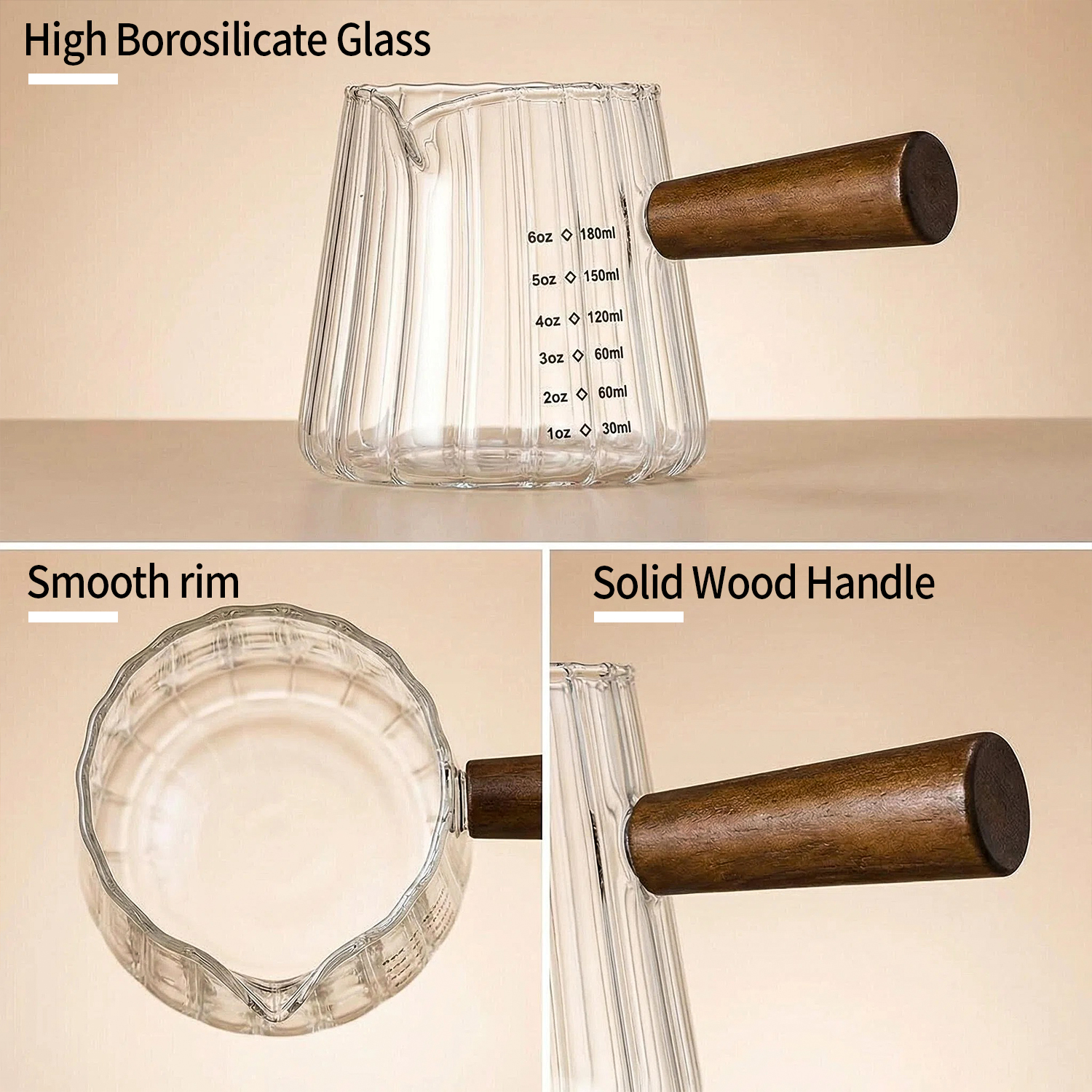 OANKR 6 oz Glass Measuring Cup - Espresso Shot Glass ulasan dan harga