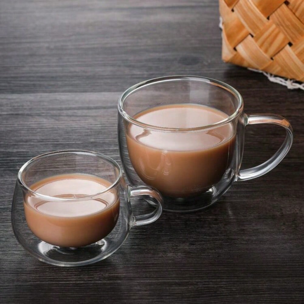 1PC Double Walled Glass Cups H - Espresso Shot Glass ulasan dan harga