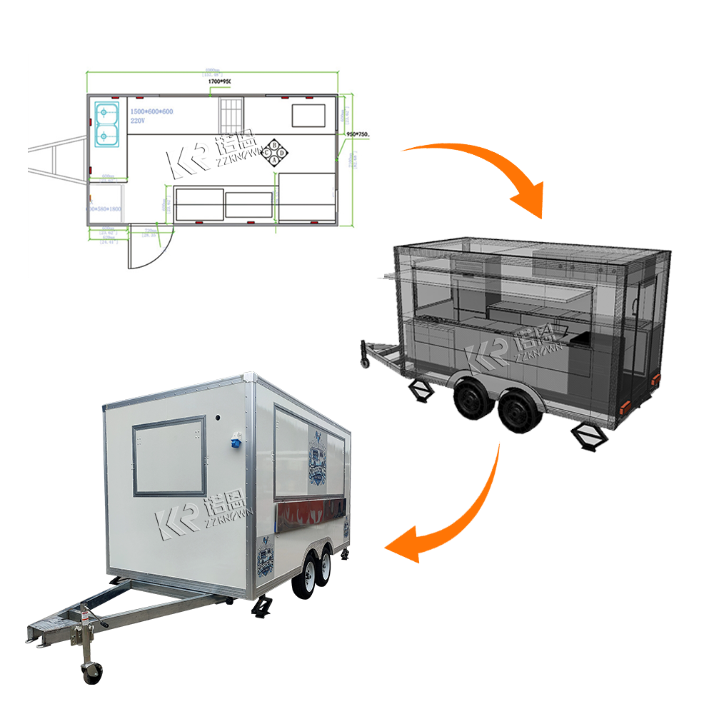Coffee Trailers Fully Equipped - Mobile Coffee Van Equipment ulasan dan harga