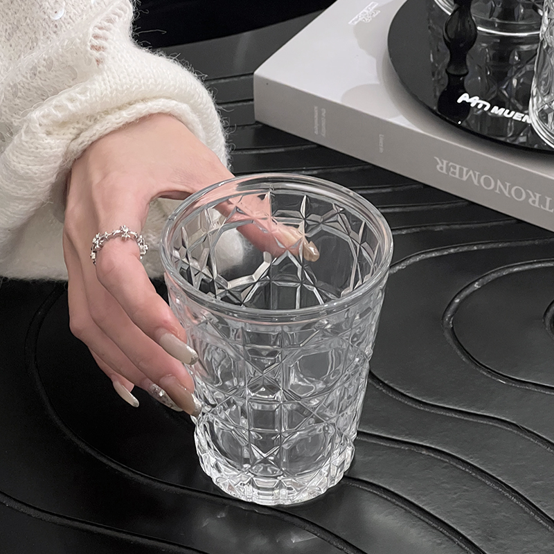 2pcs 310ml Vintage Diamond Pat - Espresso Shot Glass ulasan dan harga