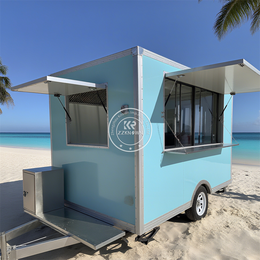 Street Custom Food Trailers Fu - Mobile Coffee Van Equipment ulasan dan harga