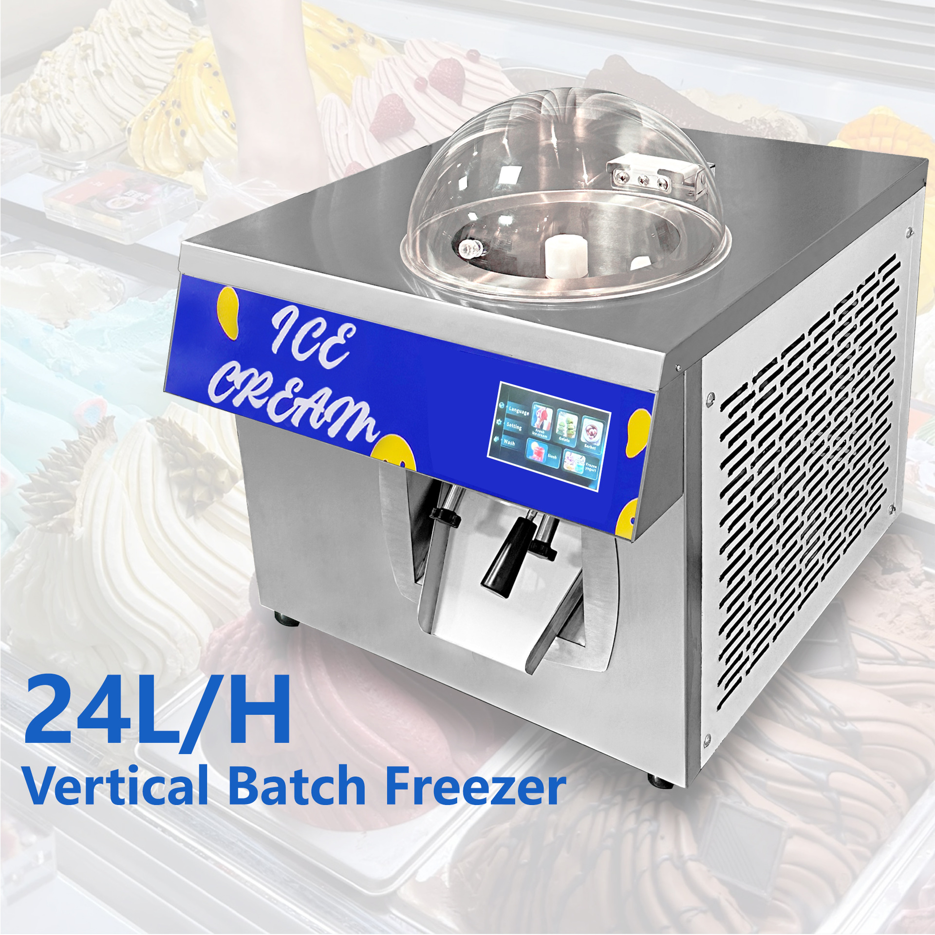 24L/H Ice Cream Machine, Coffe - Coffee Shop Equipment ulasan dan harga
