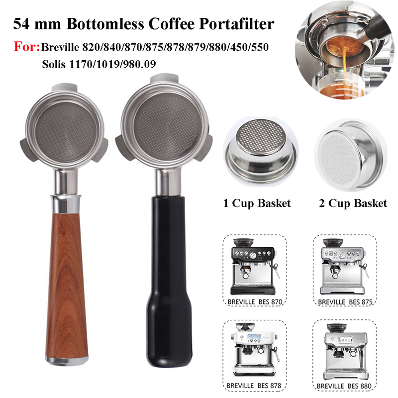54mm 3-ear Naked Portafilter W - Naked Portafilter Bottomless ulasan dan harga