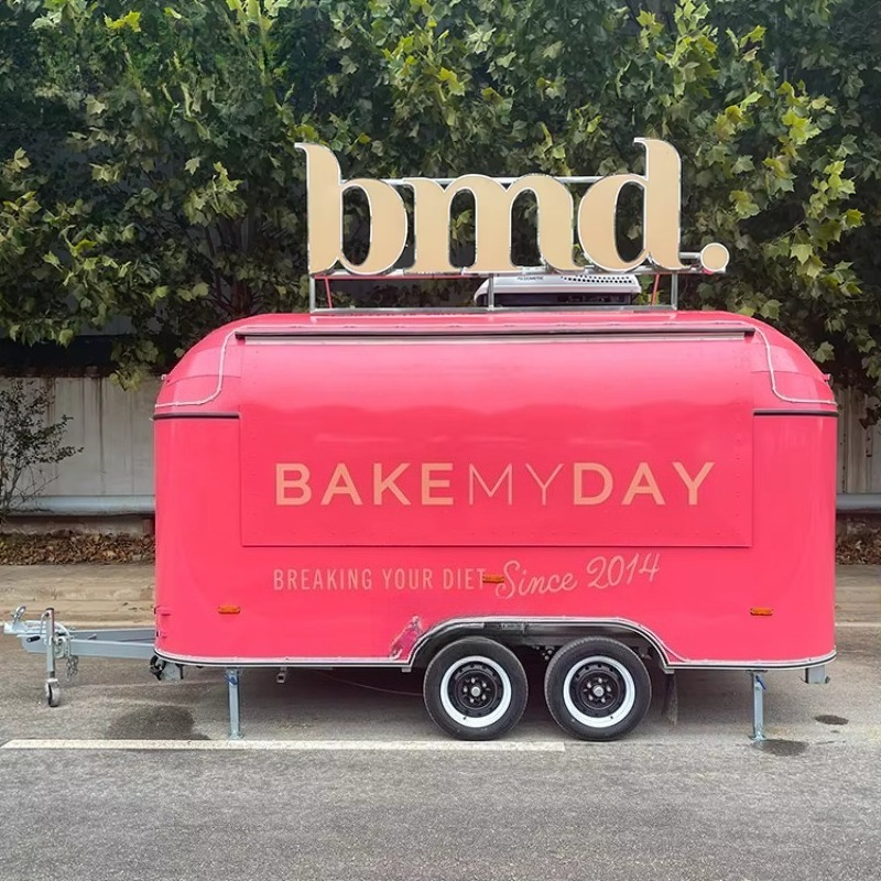 Mobile Food Trailer Bakery Ice - Mobile Coffee Van Equipment ulasan dan harga