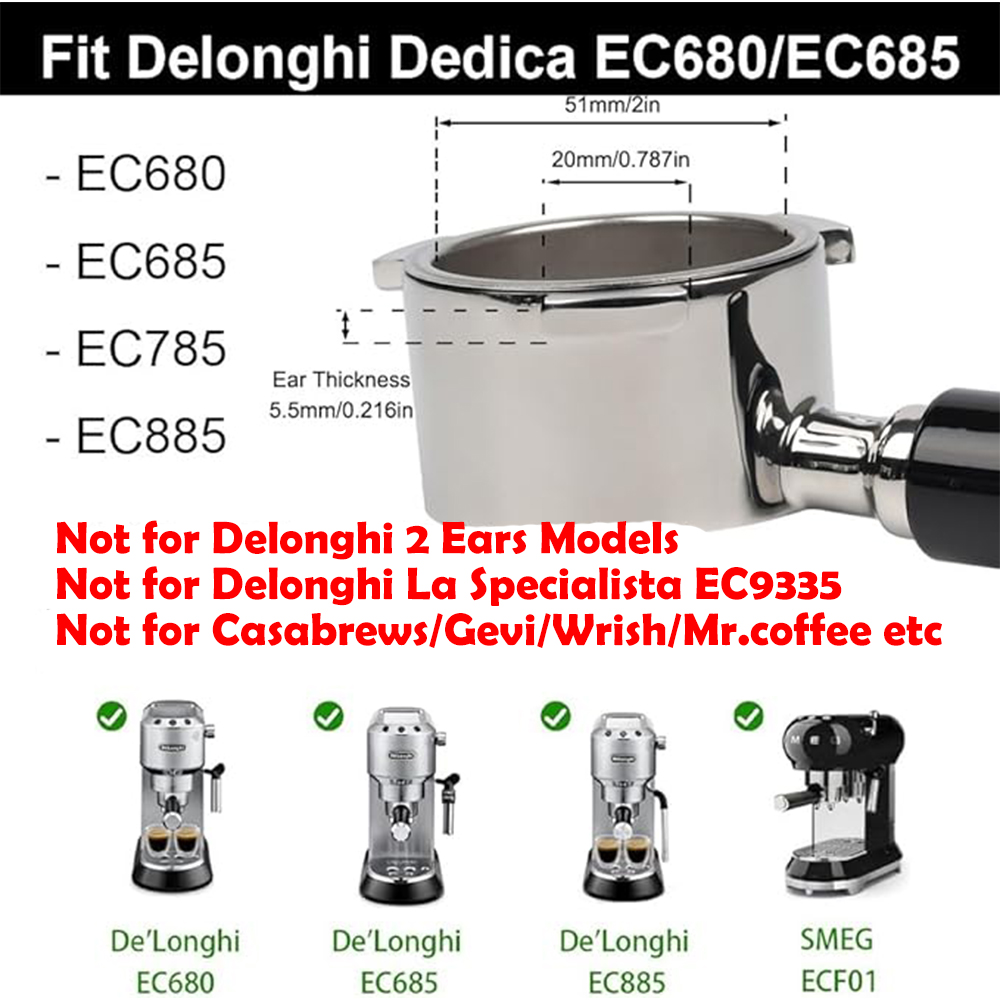 Aluminium 51mm Coffee Bottomle - Naked Portafilter Bottomless ulasan dan harga