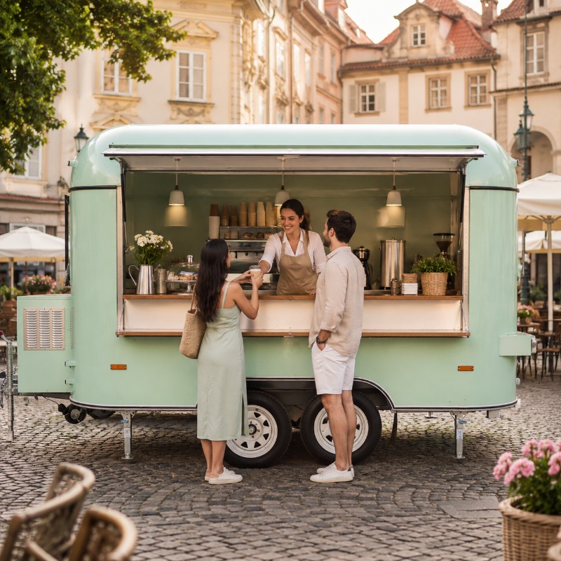 Food Truck Mobile with Kitchen - Mobile Coffee Van Equipment ulasan dan harga