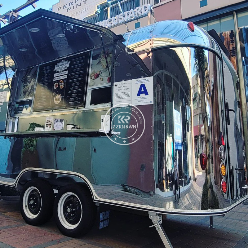 Custom  Food Trailers Usa Full - Mobile Coffee Van Equipment ulasan dan harga