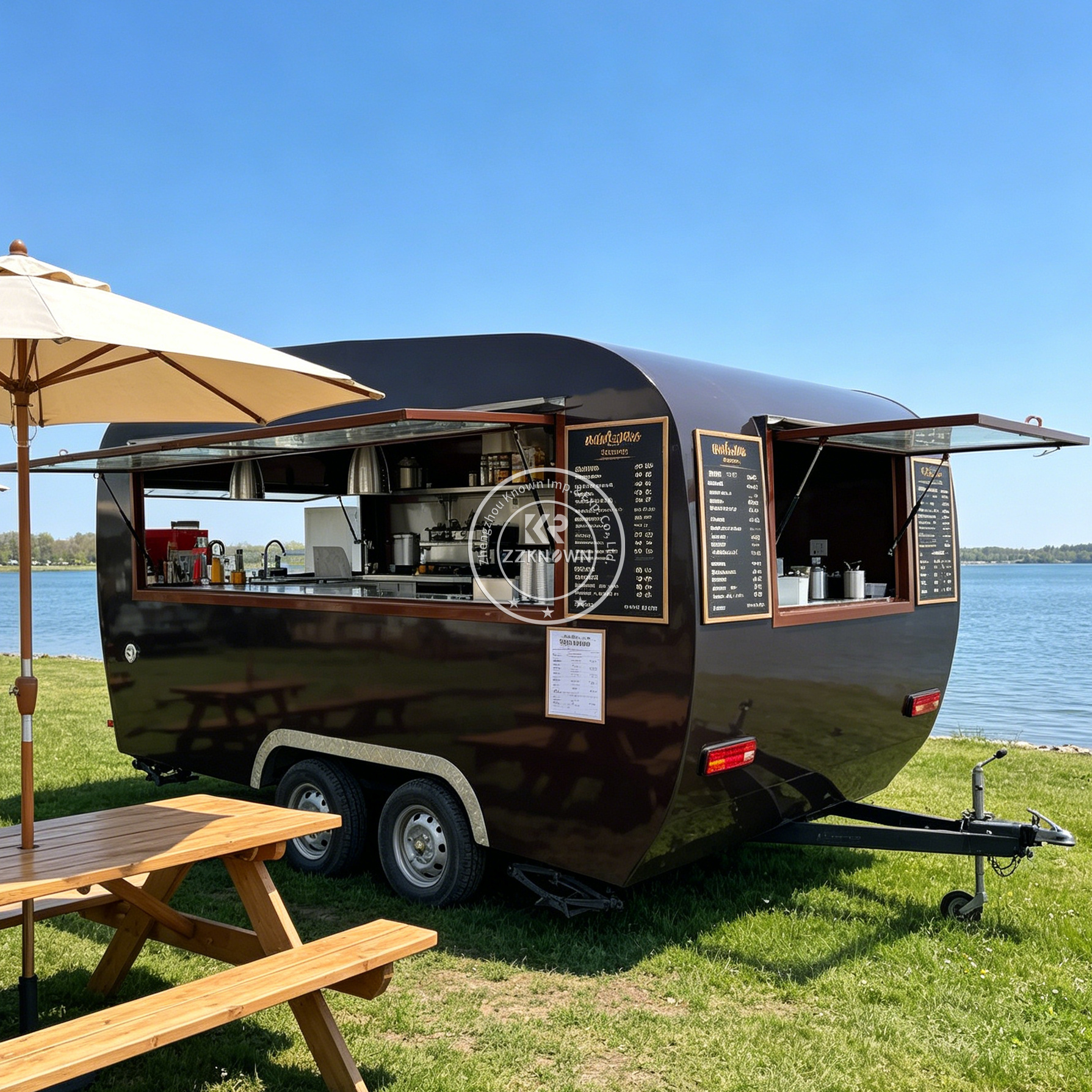 Street Stainless Steel Mobile  - Mobile Coffee Van Equipment ulasan dan harga
