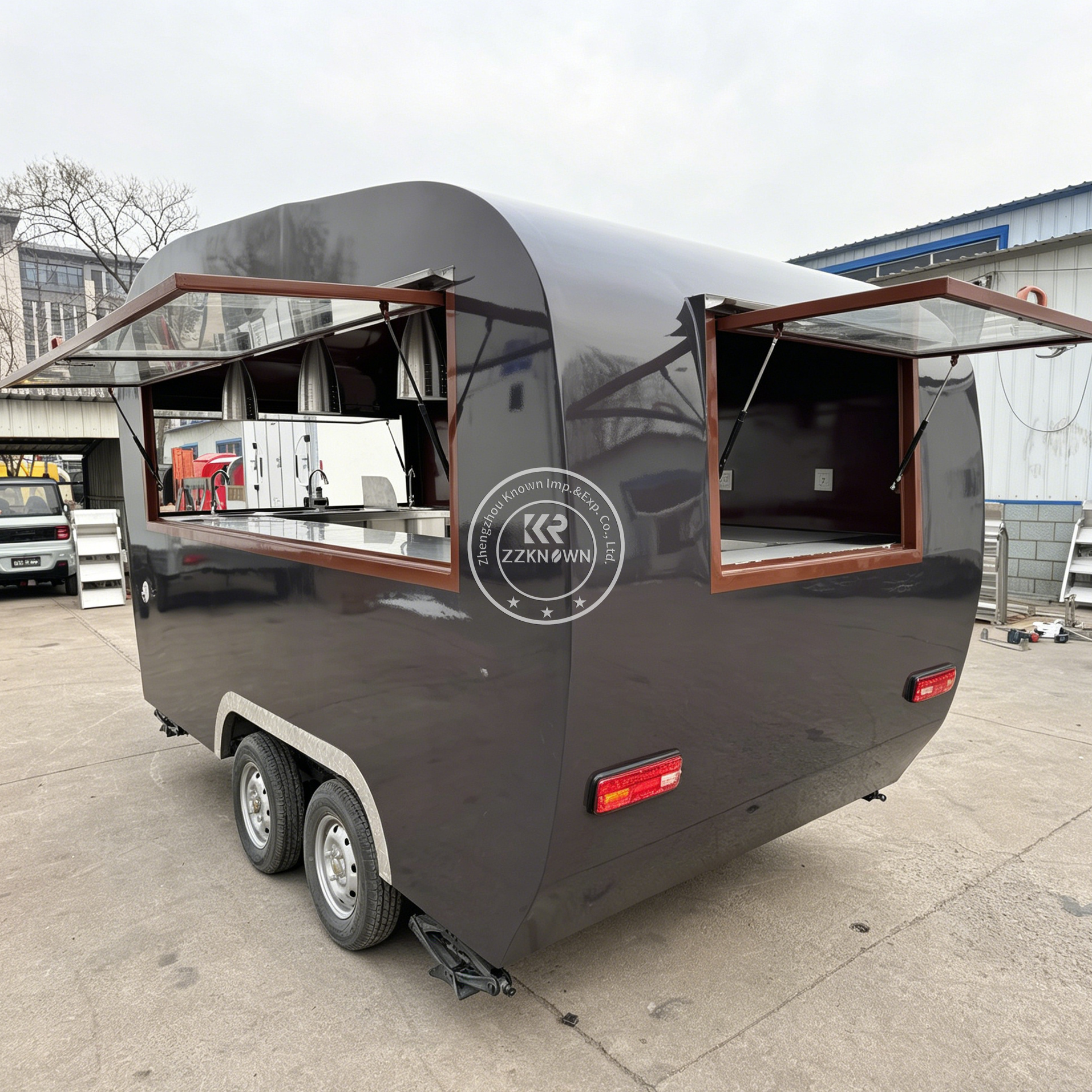 Street Stainless Steel Mobile  - Mobile Coffee Van Equipment ulasan dan harga