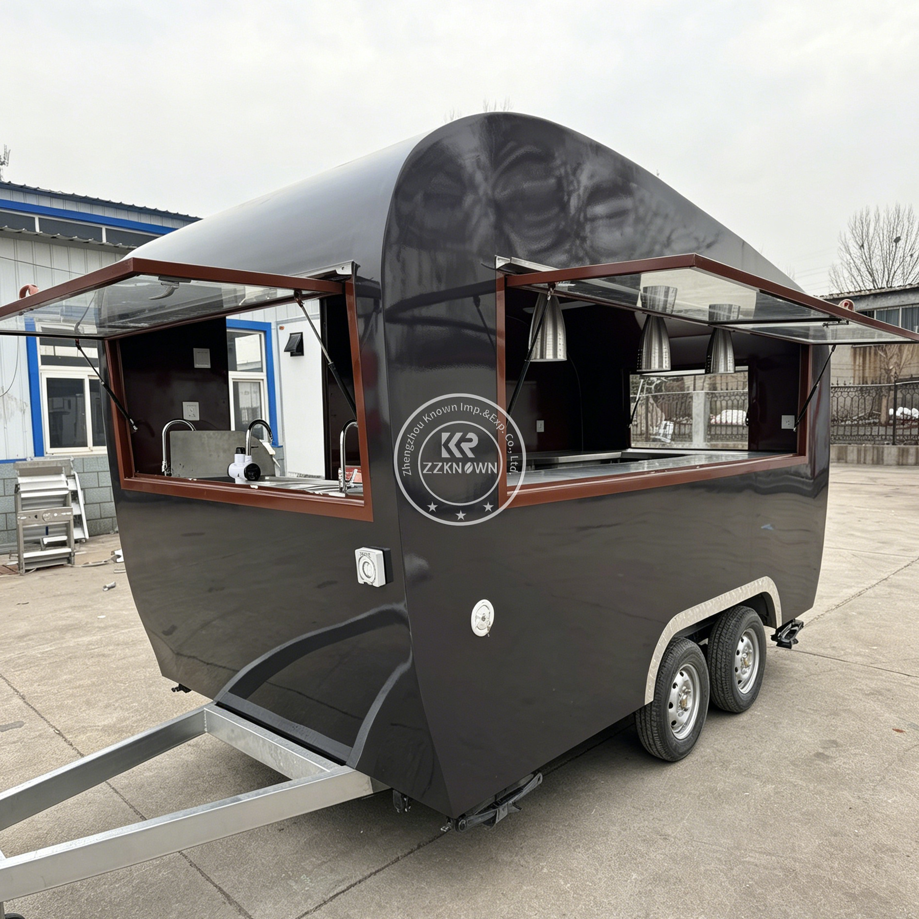 Street Stainless Steel Mobile  - Mobile Coffee Van Equipment ulasan dan harga